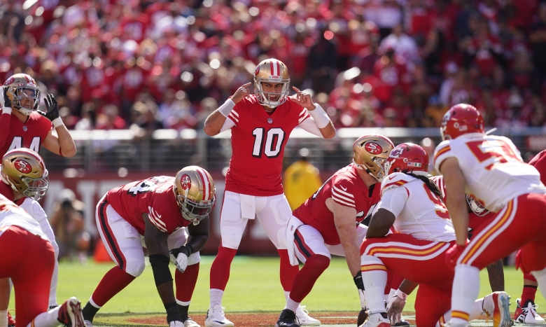 Kyle Shanahan ‘not optimistic’ about potential playoff return for Jimmy Garoppolo